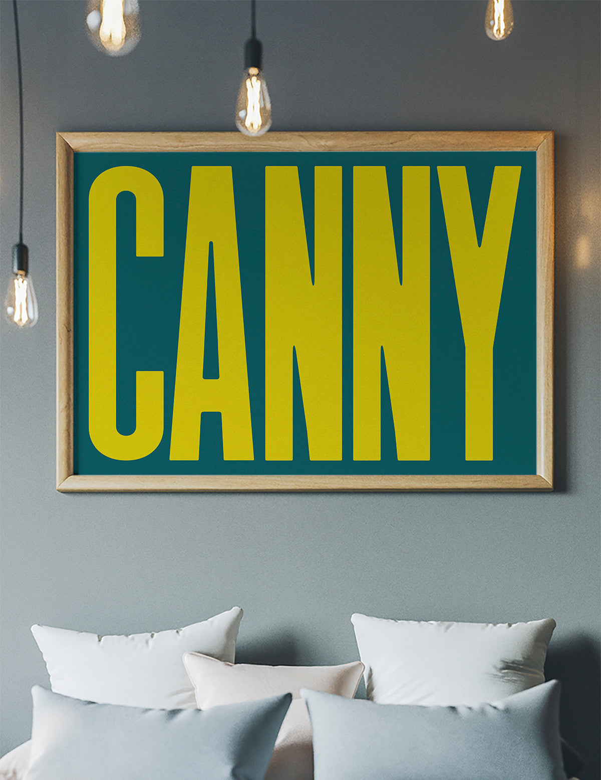 Canny Typography Quote Print - Lime Green