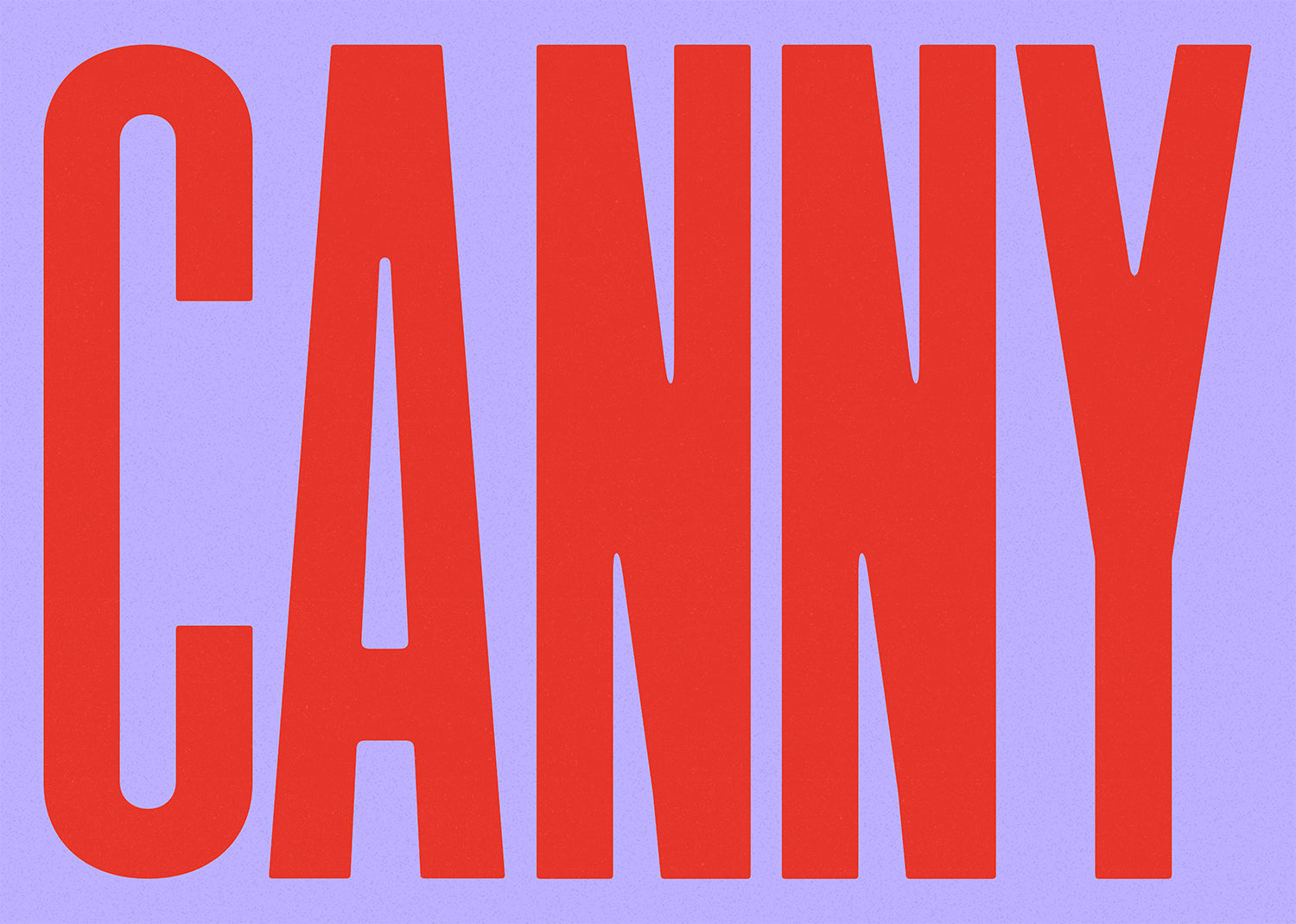 Canny Typography Quote Print - Red