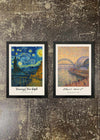2 Prints & Frames - Van Gogh & Monet Newcastle Paintings