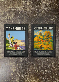 2 Prints & Frames - Tynemouth & Northumberland Posters