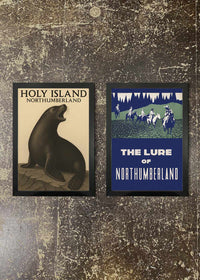 2 Prints & Frames - Holy Island & Northumberland Posters