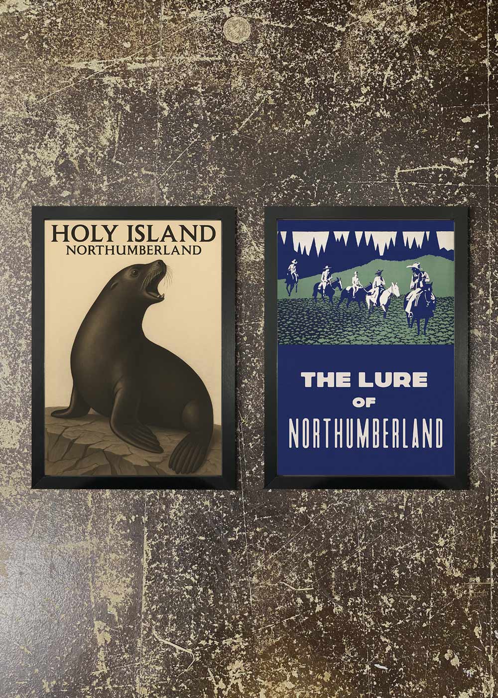 2 Prints & Frames - Holy Island & Northumberland Posters