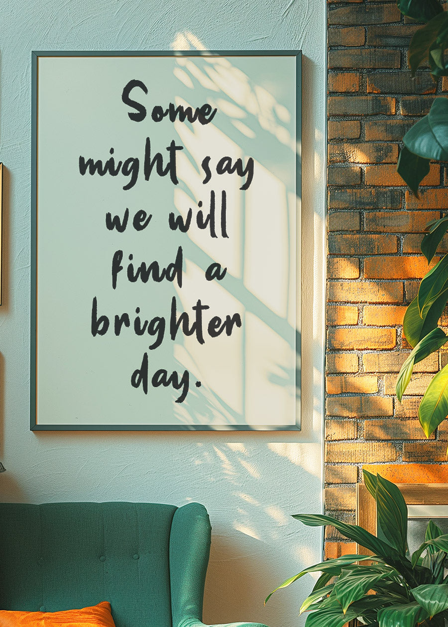 Some Might Say 2025 Oasis Lyrics Print