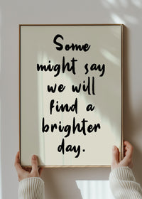 Some Might Say 2025 Oasis Lyrics Print