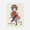 Queen City Printing Inks Vintage Poster - Red & Lavender Lady Print