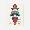 Queen City Printing Inks Vintage Poster - Red & Green Man Print