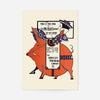 Queen City Printing Inks Vintage Poster - Pig Print