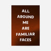 All Around Me Are Familiar Faces Tears for Fears Lyrics Print
