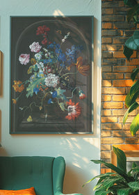 Roses & Tulips by Johann Baptist Drechsler Still Life Painting