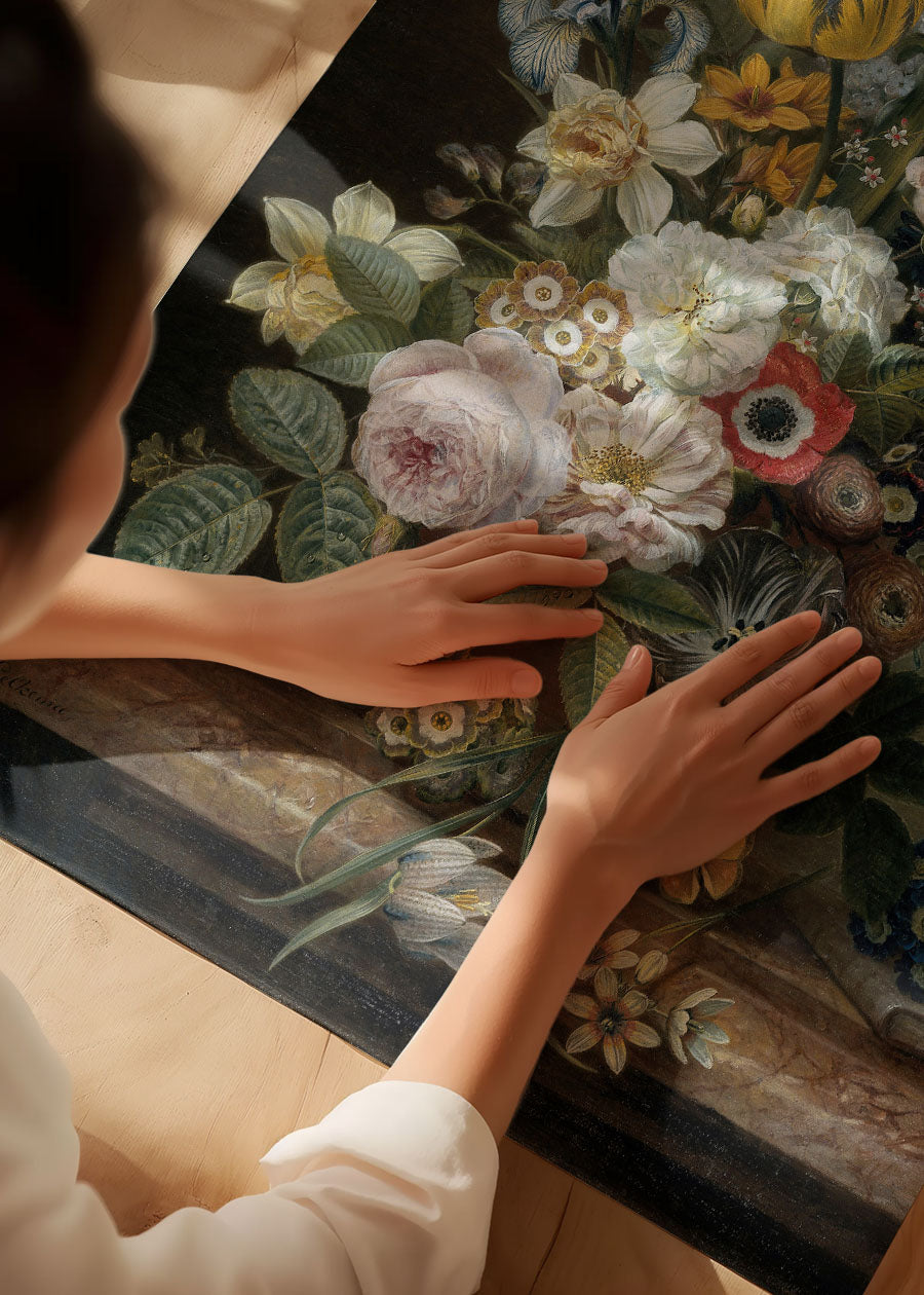 Flowers by Eelke Jelles Eelkema Still Life Painting