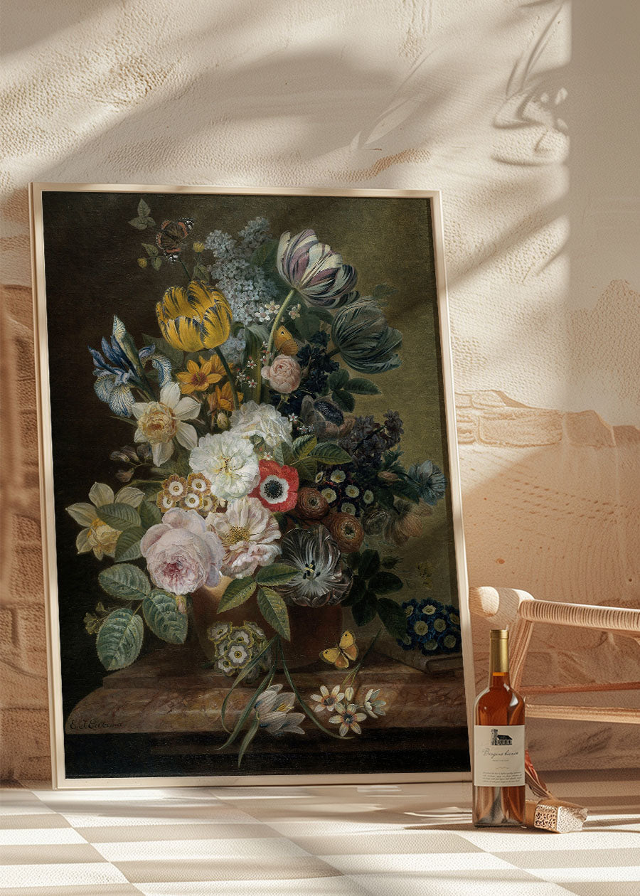 Flowers by Eelke Jelles Eelkema Still Life Painting