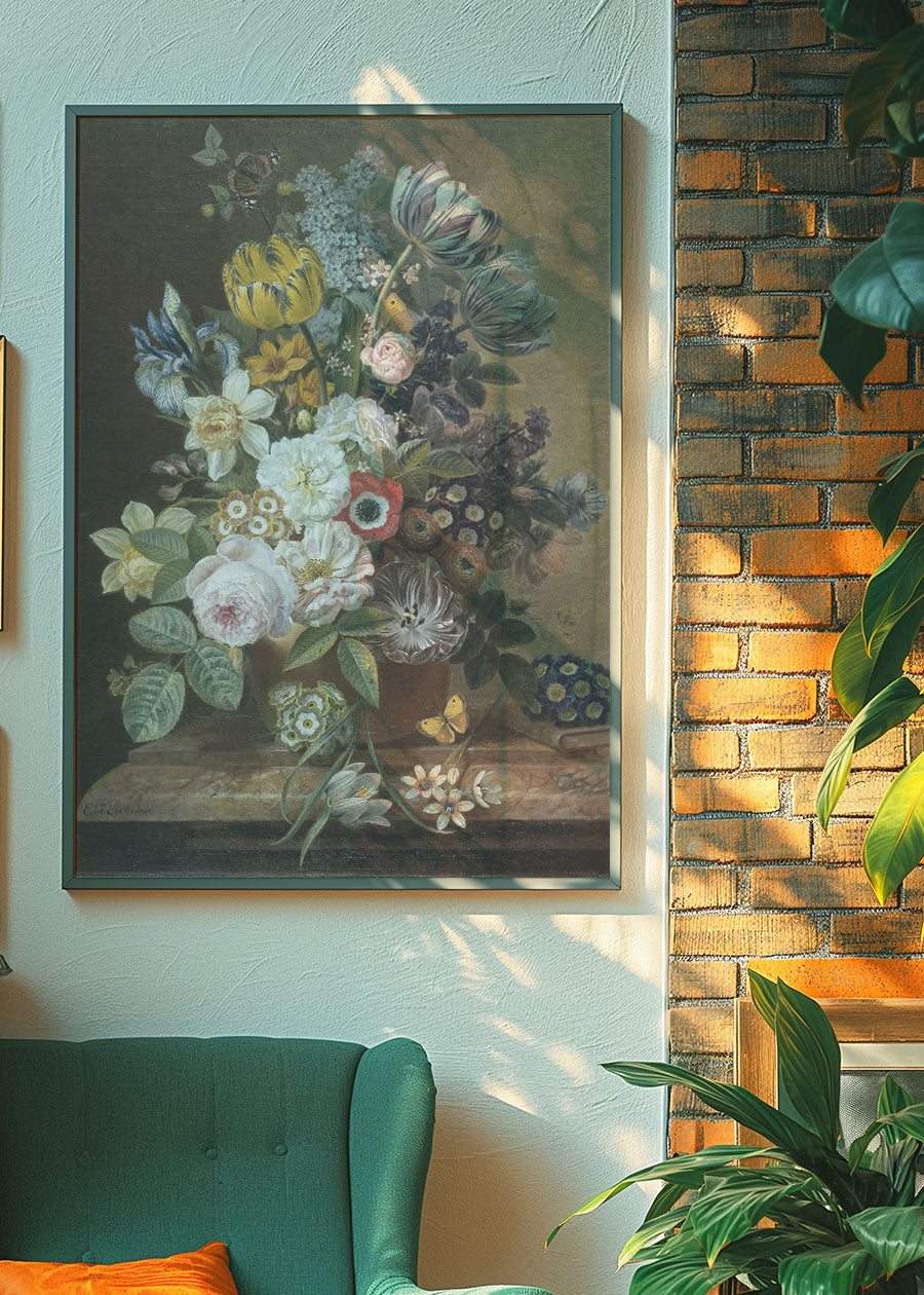 Flowers by Eelke Jelles Eelkema Still Life Painting