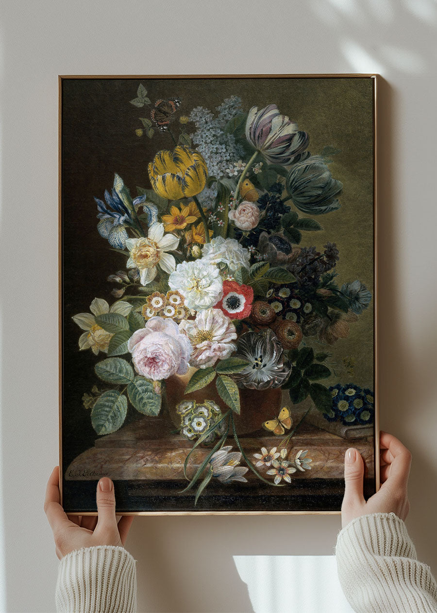 Flowers by Eelke Jelles Eelkema Still Life Painting