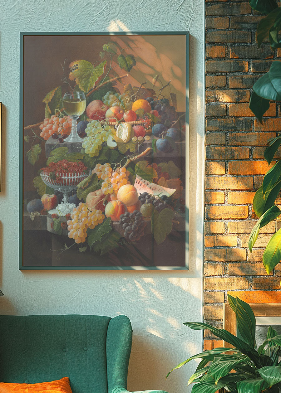 Fruit by Severin Roesen Still Life Painting