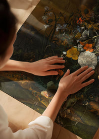 Flowers & Butterflies by Rachel Ruysch Still Life Painting