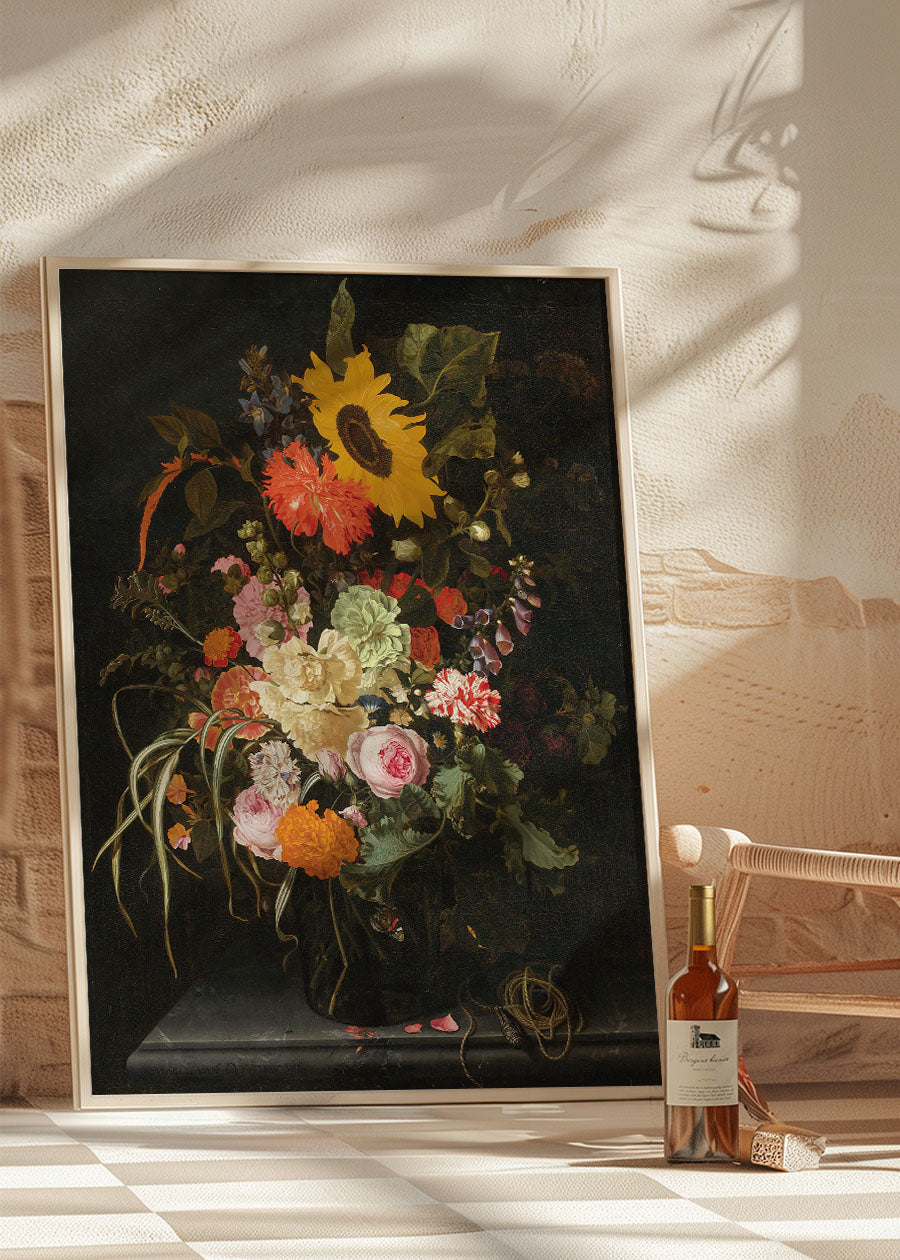 Roses & Carnations by Maria van Oosterwijck Still Life Painting