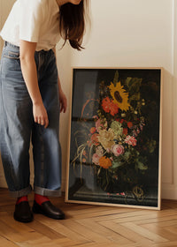 Roses & Carnations by Maria van Oosterwijck Still Life Painting