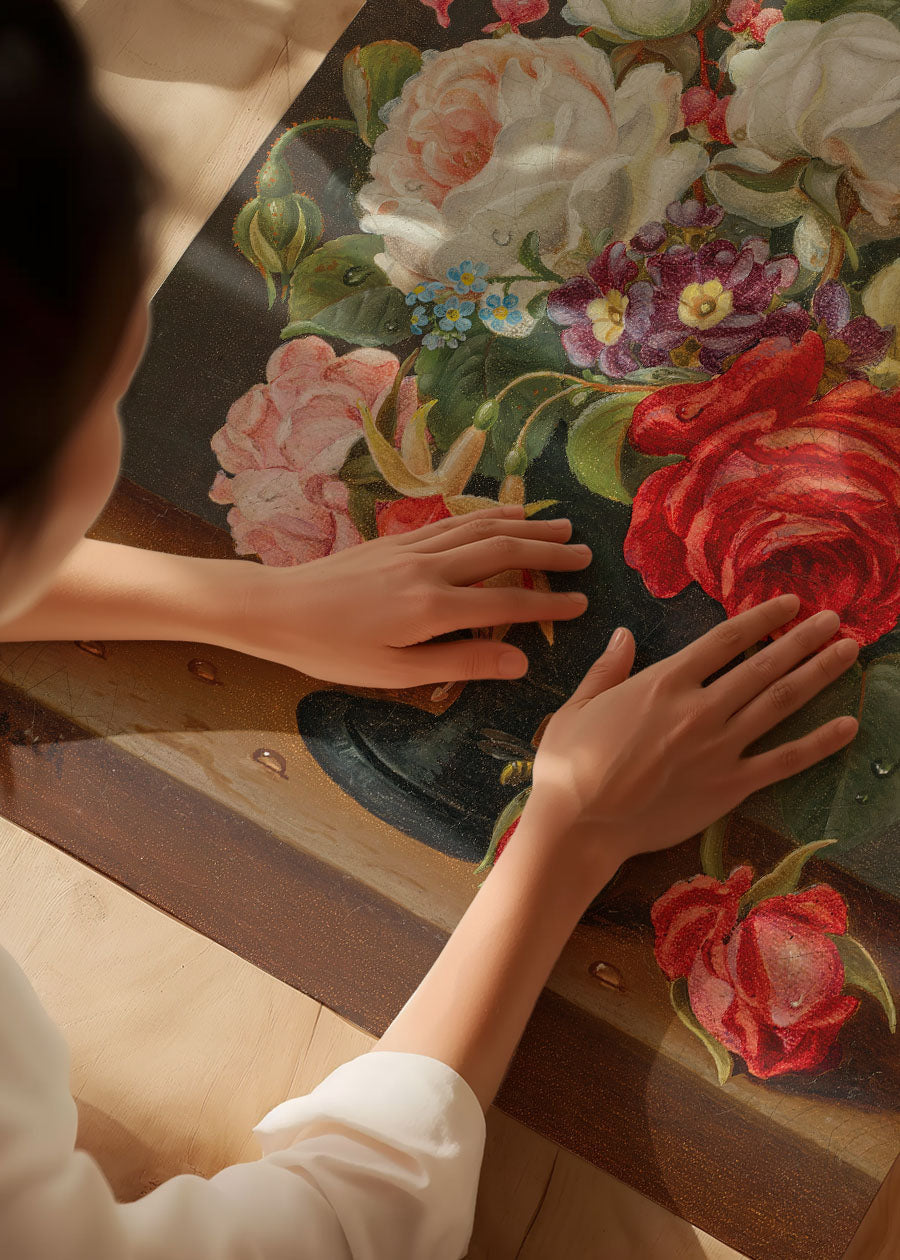 Flowers by Christian Juel Möllback Still Life Painting