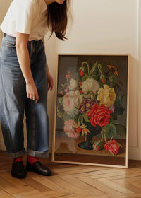 Flowers by Christian Juel Möllback Still Life Painting