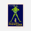 Vintage Olive Oil Montina Albenga Poster Print