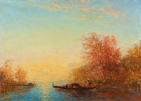 Fusine, Environs De Venise Print by Félix Ziem