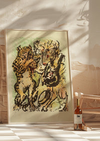 The ram Bokert and the tomcat Hinze by Lovis Corinth Poster Print