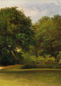 Trees in the park by Friedrich Loos Poster Print