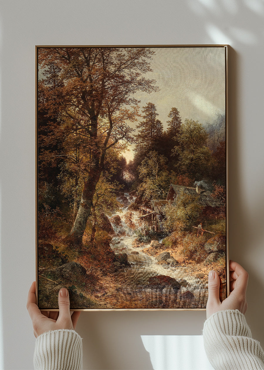 Waldmühle bei Windischgarsten by Carl Hasch Poster Print