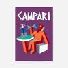 Purple Campari Design Poster Print