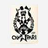Black and White Campari Bitter Cordial Fortunato Depero Poster Print