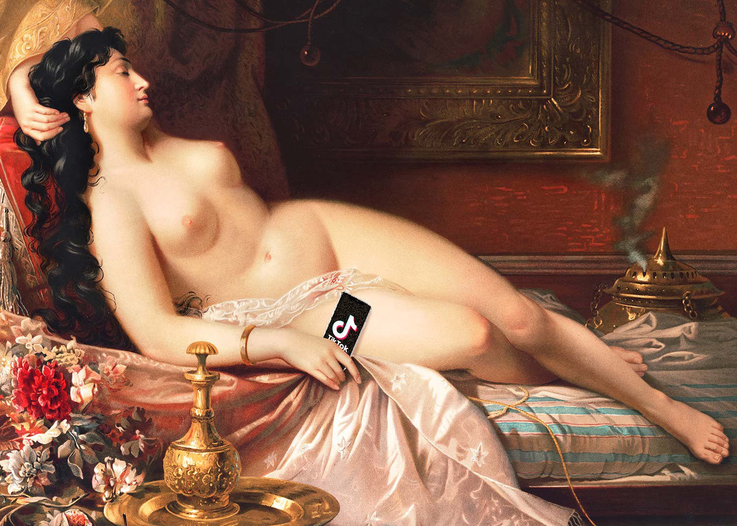 Tik Tok Oil Nude Life Painting Print