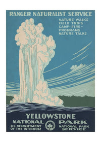 Yellowstone National Park America Tourist Print