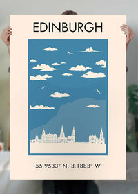 Edinburgh Tourist Style Print