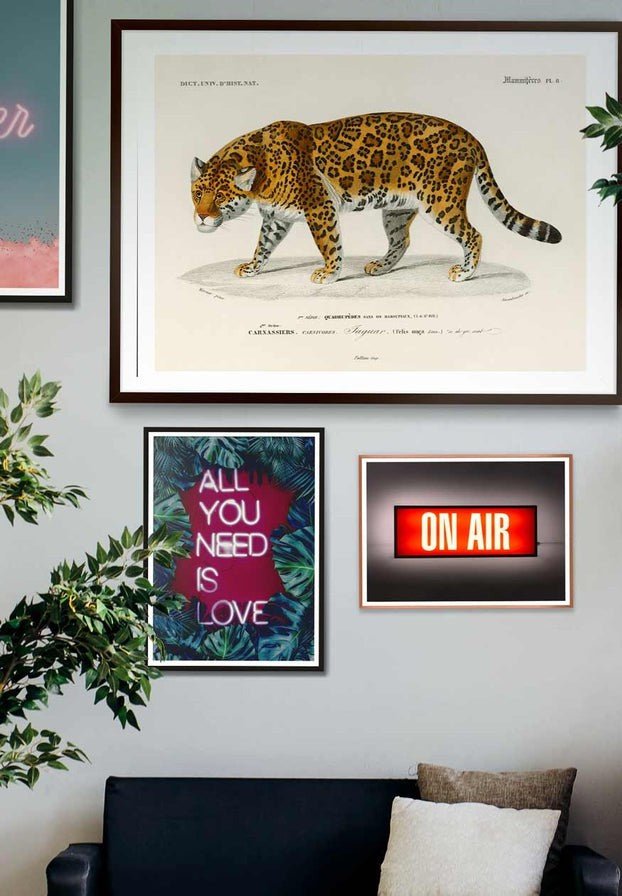 Leopard Vintage Antique Print