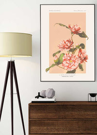 Striped Camellias Ogawa Kazumasa Flowers Print