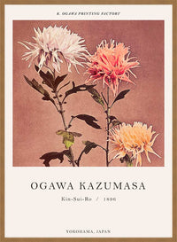 Kin-sui-ro Ogawa Kazumasa Japanese Flowers Print