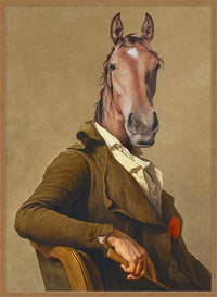 Horse Head Portrait Print
