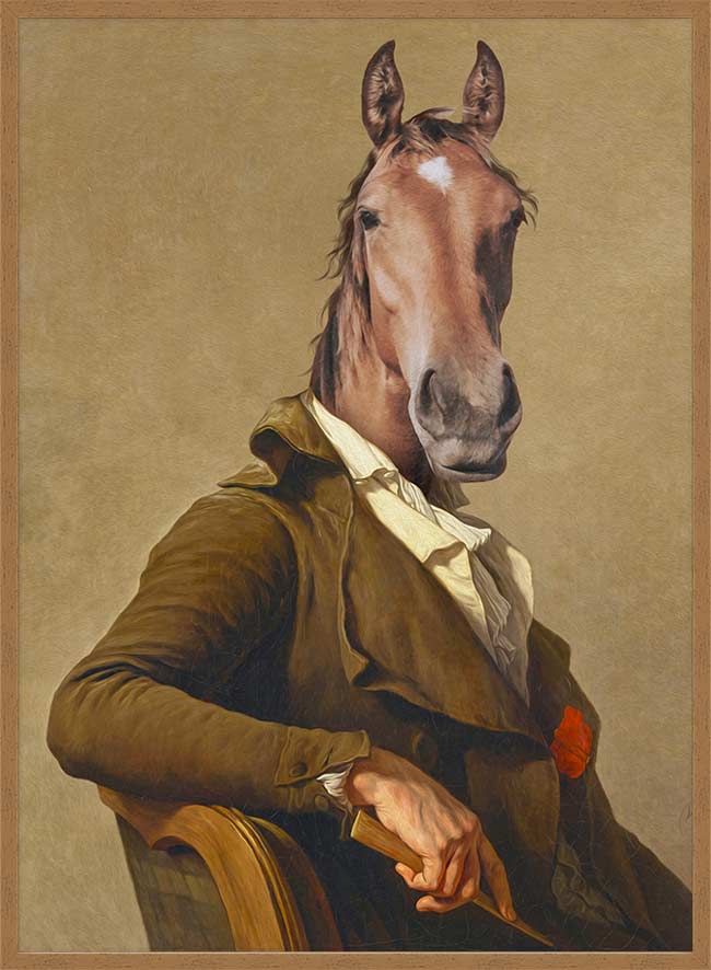 Horse Head Portrait Print
