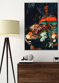 Fruits and lobster Vintage Print by Abraham Mignon