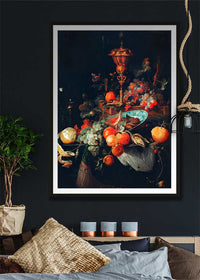 Fruits art Vintage Print by Abraham Mignon
