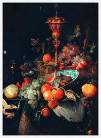 Fruits art Vintage Print by Abraham Mignon
