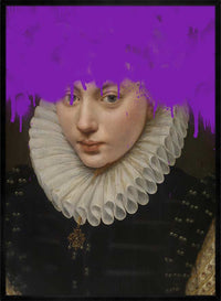 Graffiti Spraypaint Drips Portrait Print