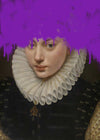Graffiti Spraypaint Drips Portrait Print