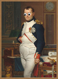 Stick On Wobbly Eyes Napoleon Print