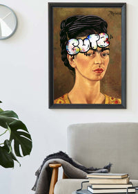 Cute Frida Kahlo Graffiti Tag Print