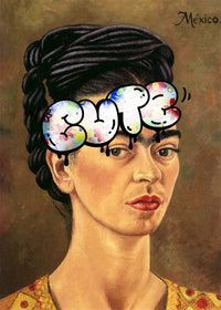 Cute Frida Kahlo Graffiti Tag Print