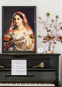 Graffiti Headscarf Portrait Print