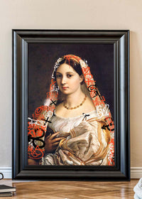 Graffiti Headscarf Portrait Print