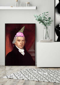 Ice Cream Cone Splat Portrait Print