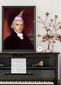 Ice Cream Cone Splat Portrait Print